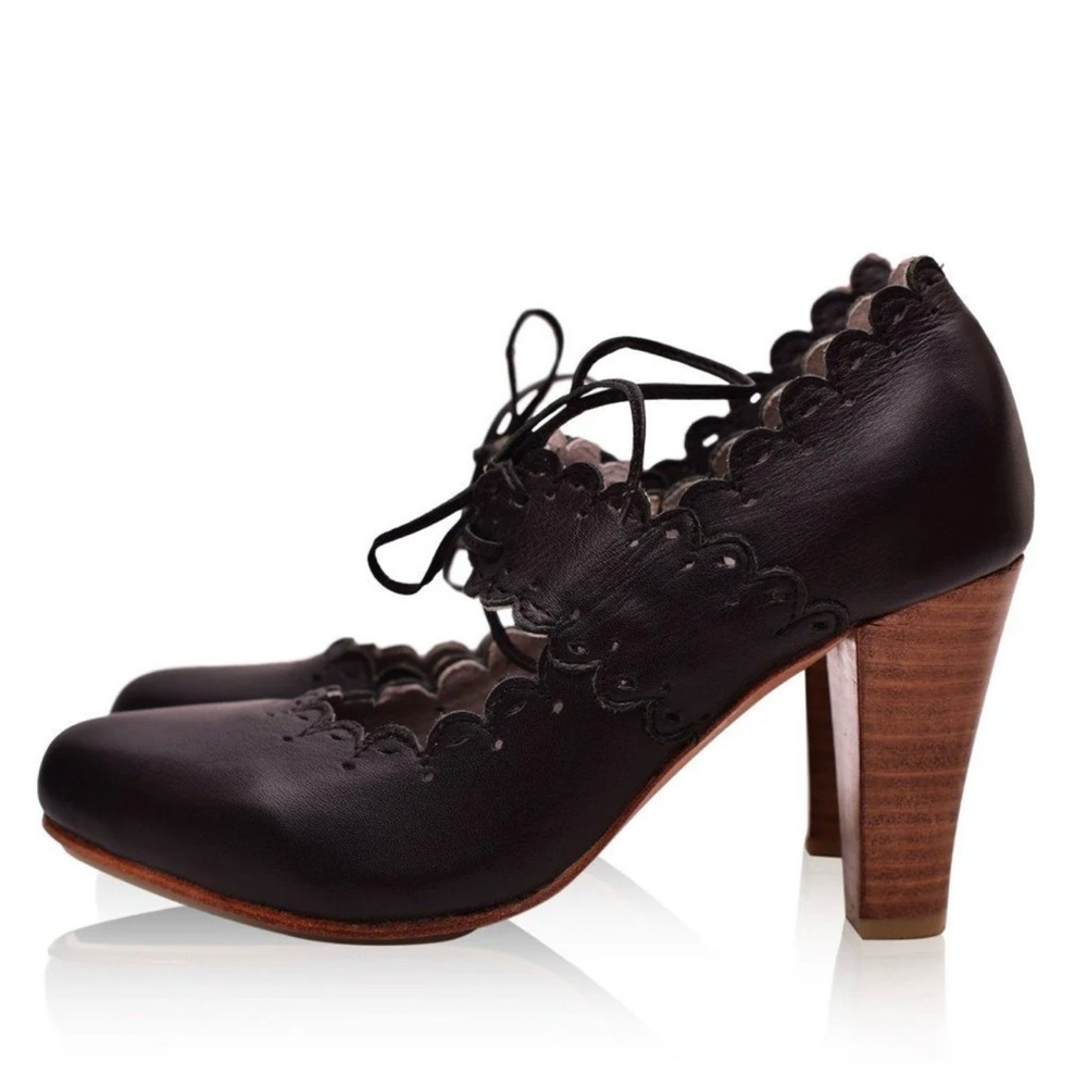 ELF Made by Hand Paradise Bird Leather Heels